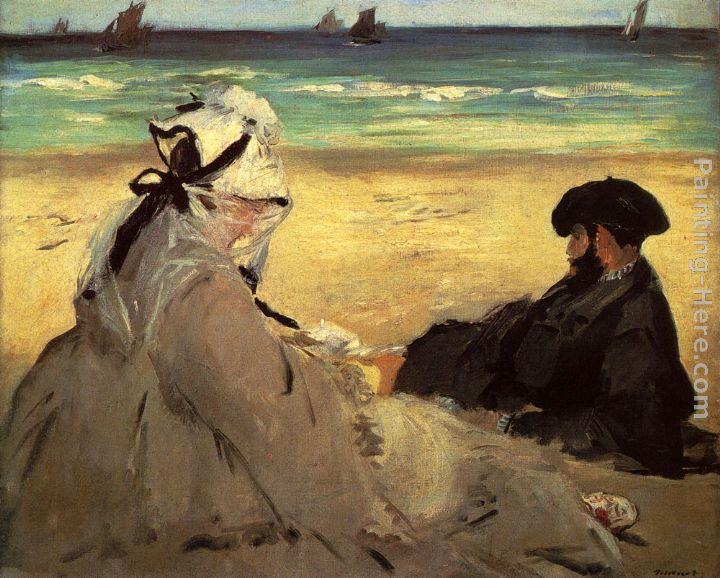 Eduard Manet On The Beach